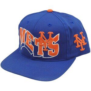 Vintage New York Mets Grosscap Signature Hat Snapback Cap Hat Large Spellout